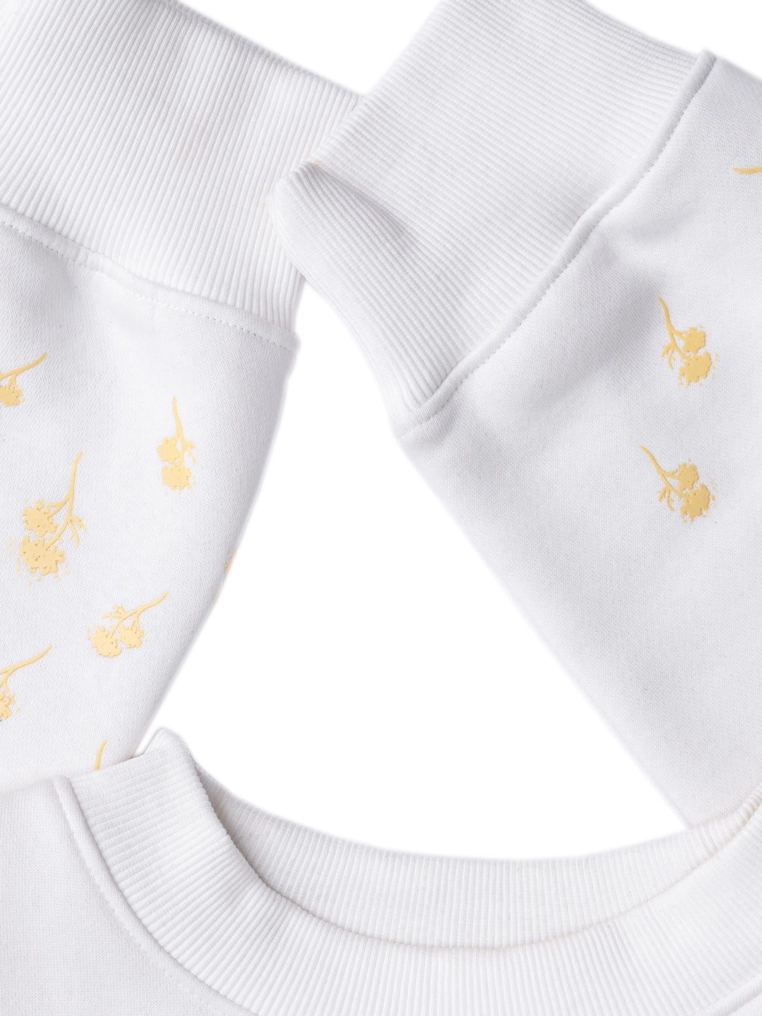 White Sweatshirt - Frost Flower