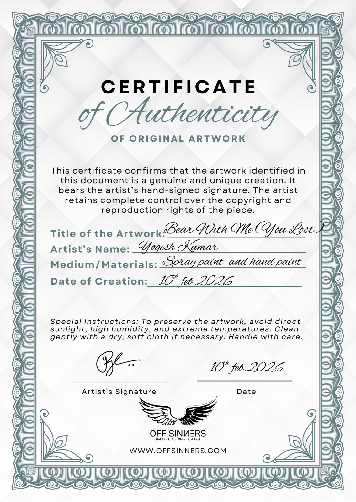 Bear With Me (You Lost)