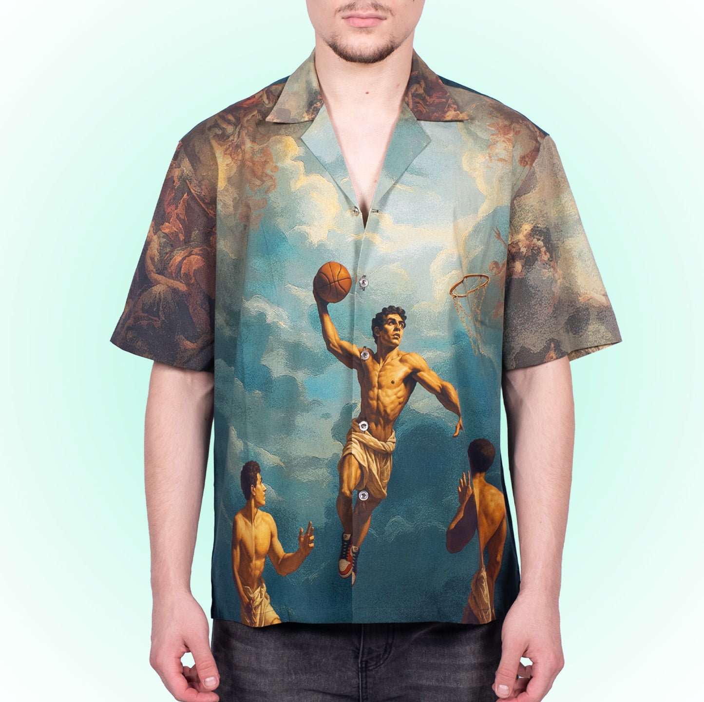 Court of Chaos Oversized Cuban Collar Shirt