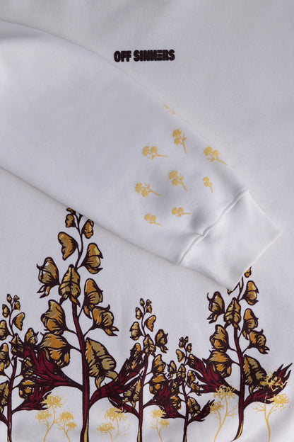 White Sweatshirt - Frost Flower