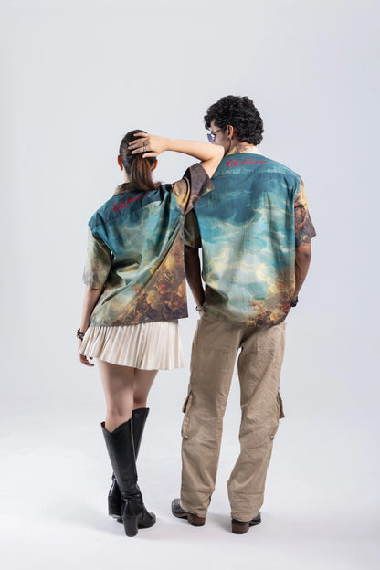 Court of Chaos Oversized Cuban Collar Shirt