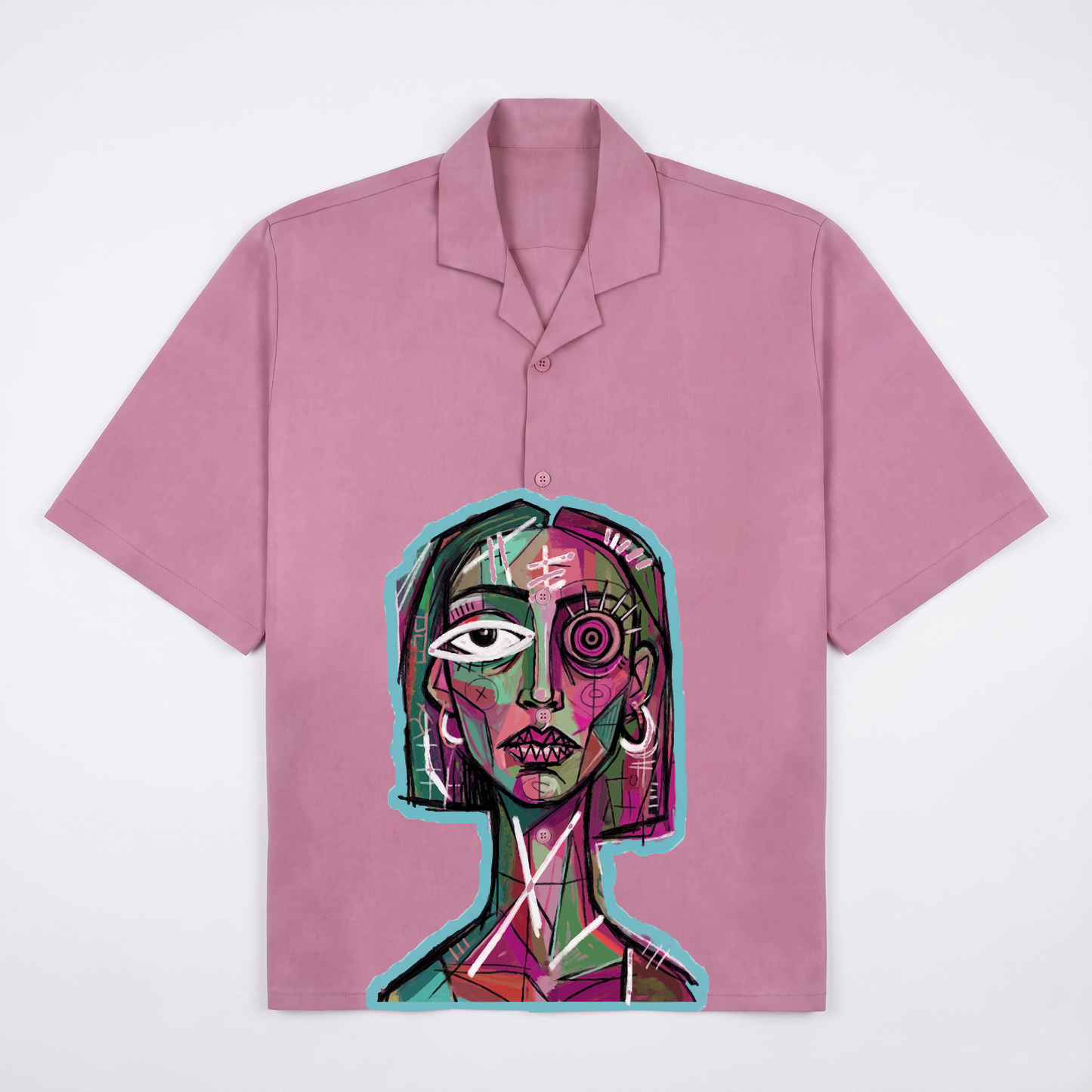 Toxic Muse Cuban Collar Shirt