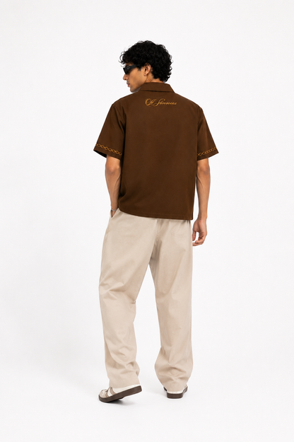 After Hours Shirt- Brown