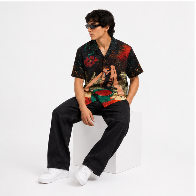 Bloom Cuban Collar Shirt